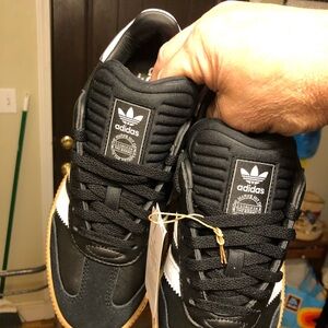 adidas Black and White Athletic Shoes